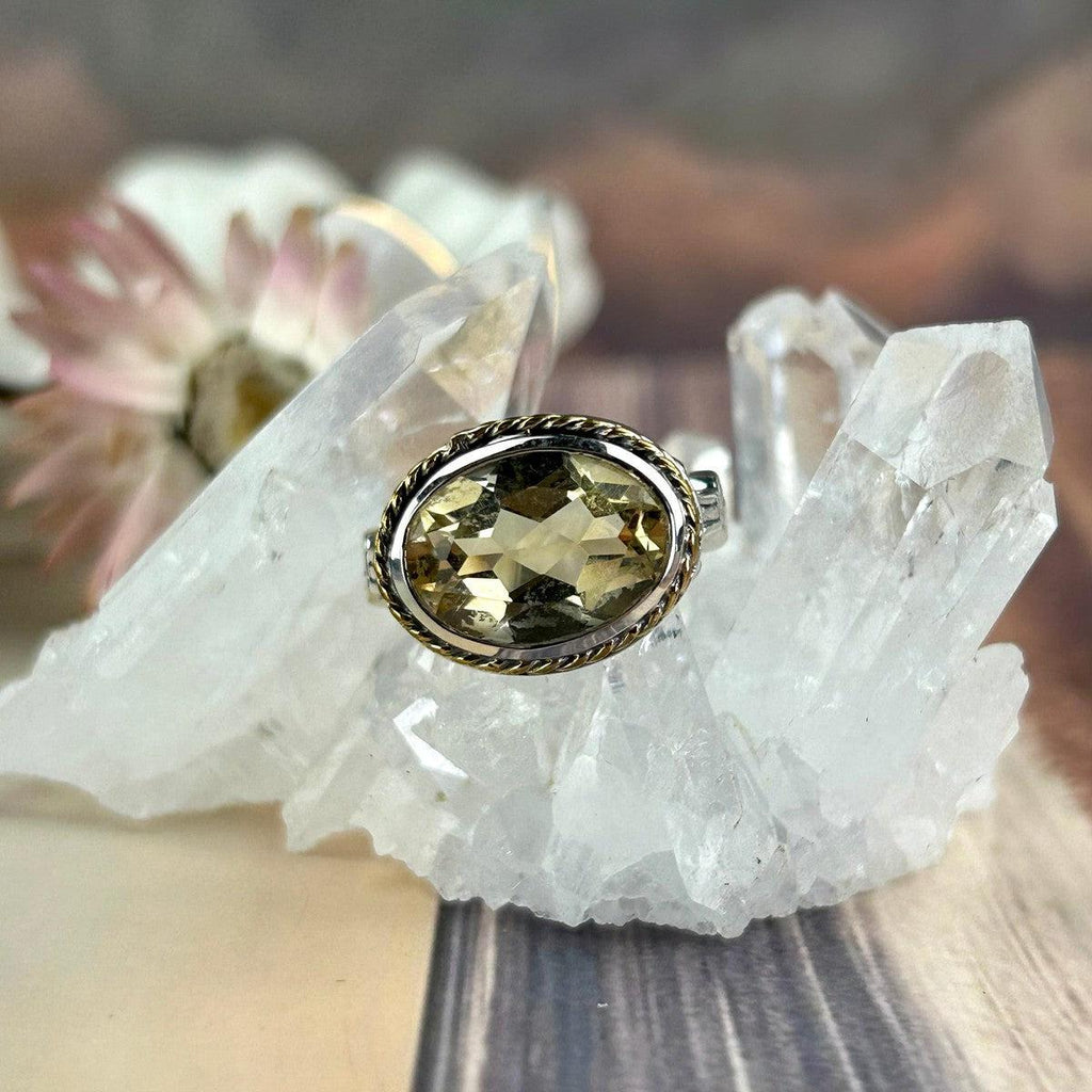 Ornate Design Citrine Ring