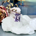 Small Band Size Amethyst Ring