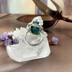 Blue Green Mix Crystal Ring