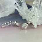 Moonstone Triangle Cut Earrings
