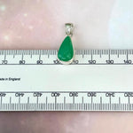 Green Crystal Pear Shaped Pendant