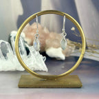 High Flash Rainbow Moonstone Earrings