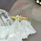 Moonstone Ornate Band Ring
