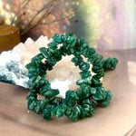 Green Aventurine Chip Bead Crystal Bracelet