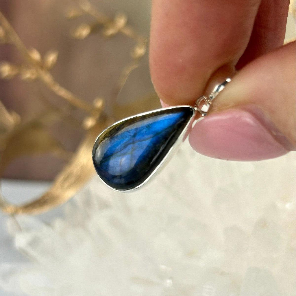 Labradorite Teardrop Pendant
