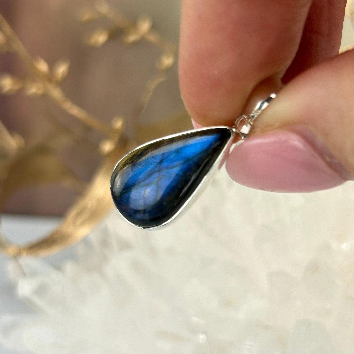 Labradorite Teardrop Pendant