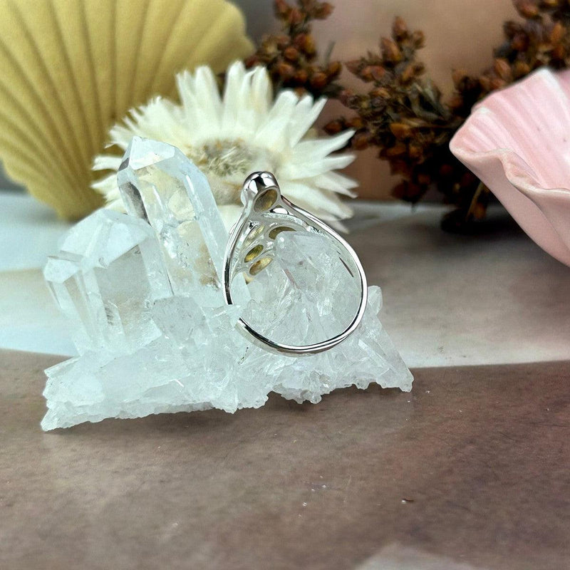 Positive Energy Crystal Ring