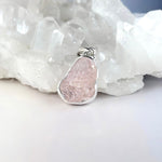 Morganite Freeform Raw Pendant