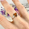 Yellow Gemstone Heart Ring