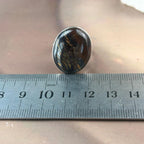 Oval Unisex Crystal Ring