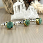 Real Turquoise Crystal Ring