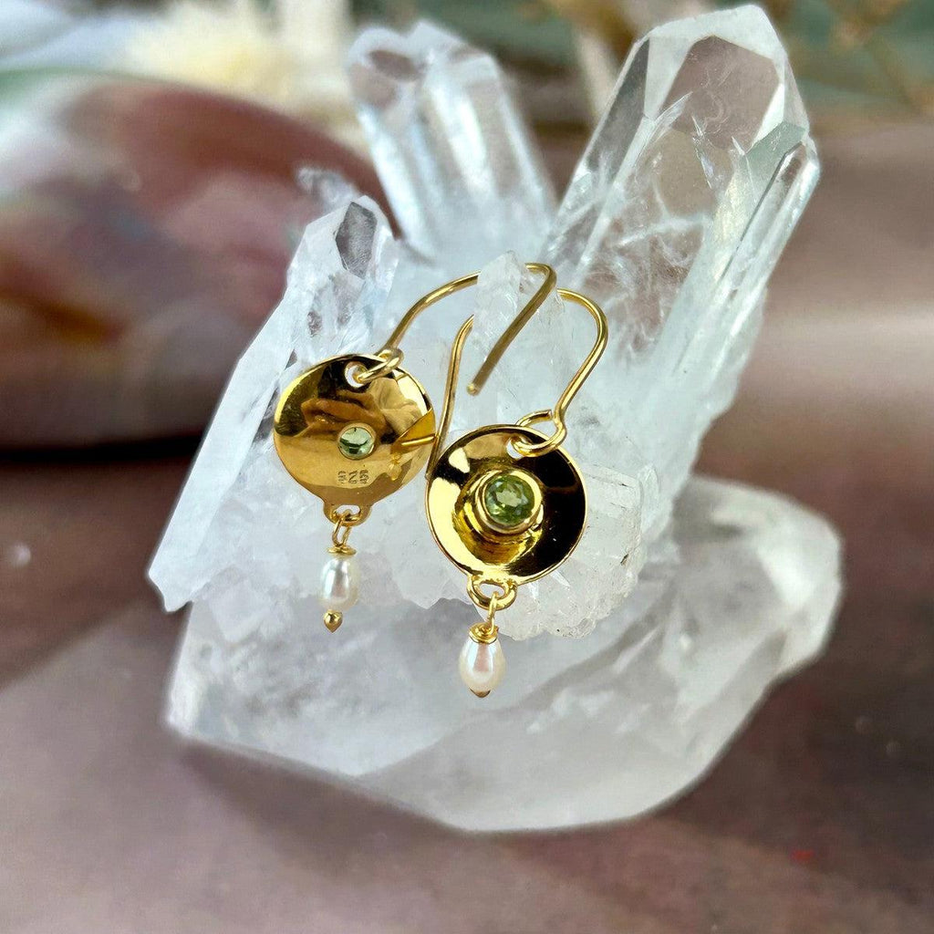 Dainty Peridot Earrings