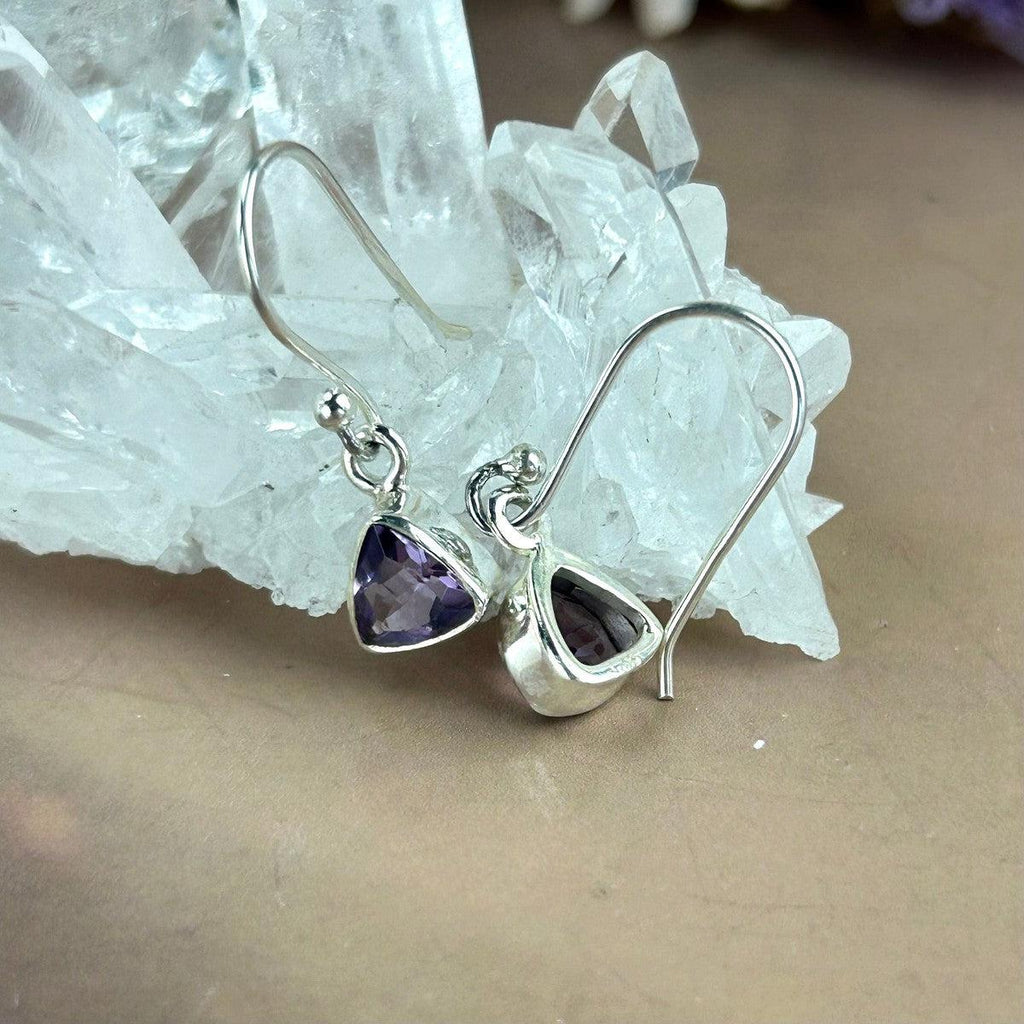 Amethyst Sterling Silver Drop Earrings