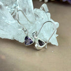 Amethyst Sterling Silver Drop Earrings