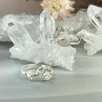 Rose Quartz Leaf And Vine Ring