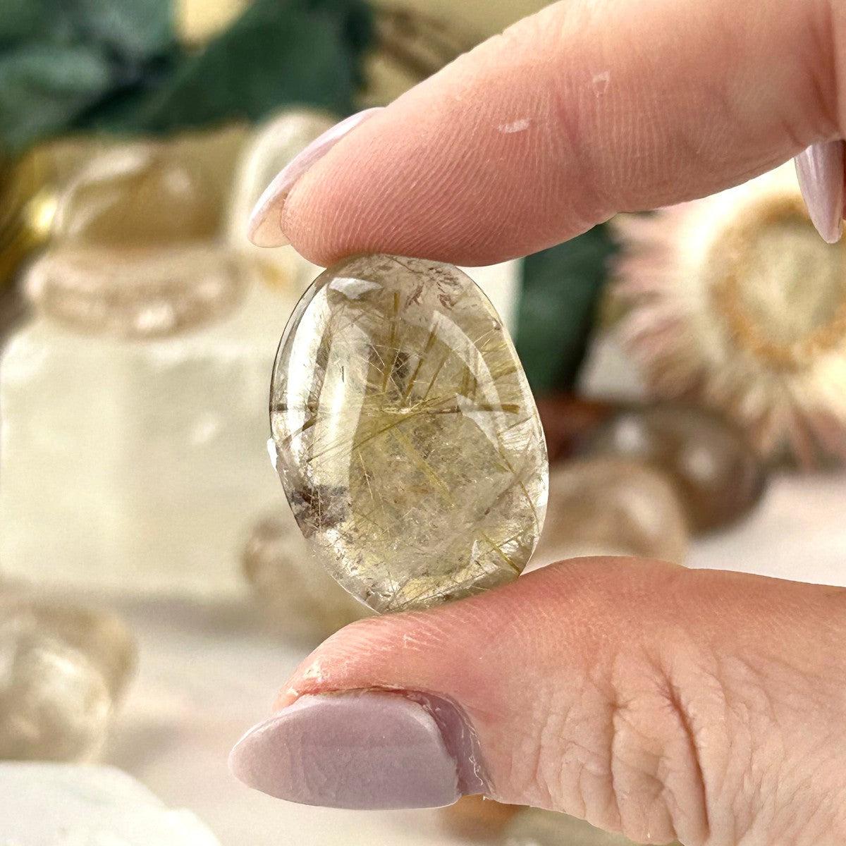 Quartz With Rutile Stone