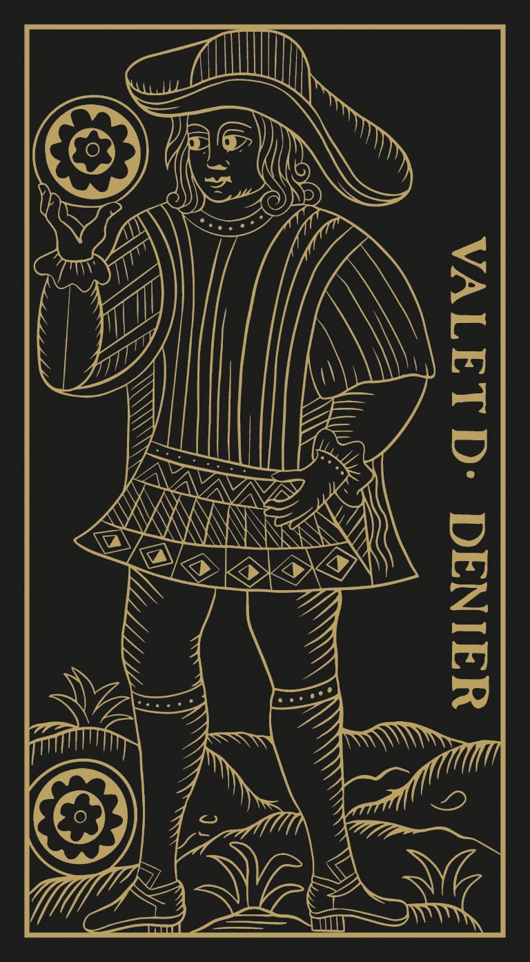 Tarot Of Marseille, Gold & Black Edition