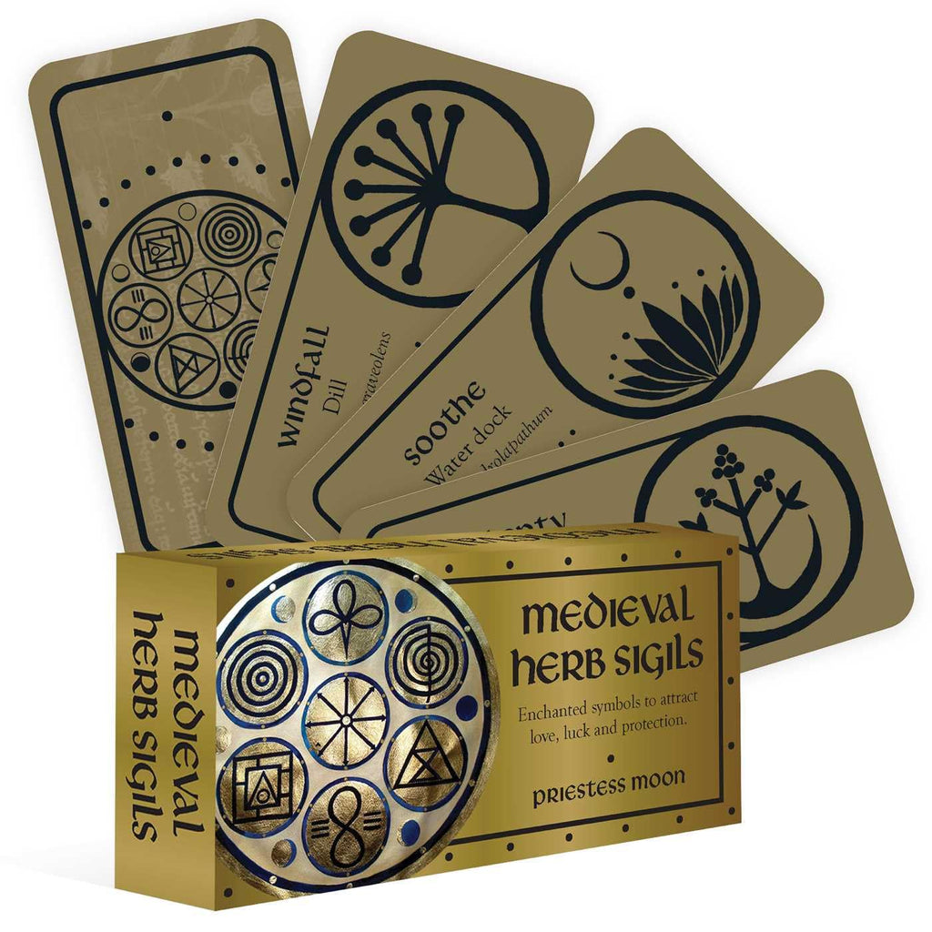 Medieval Herb Sigils Card Deck