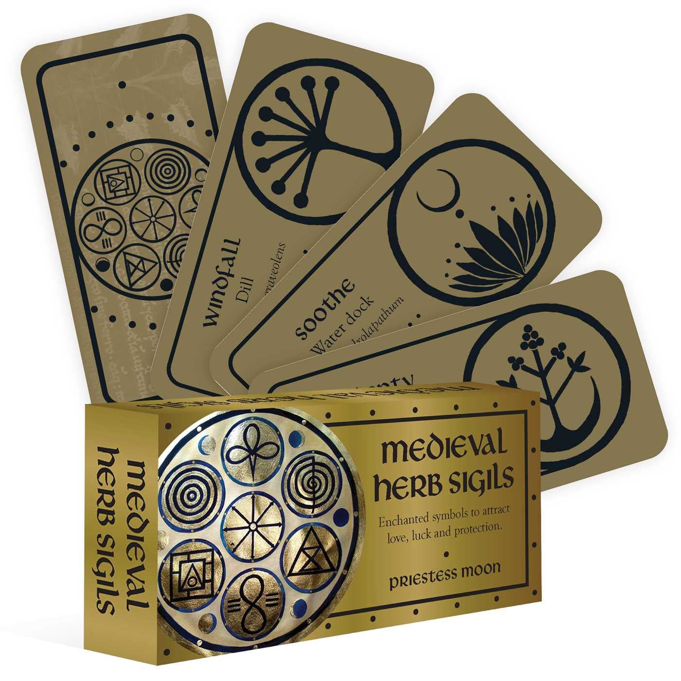 Medieval Herb Sigils Card Deck