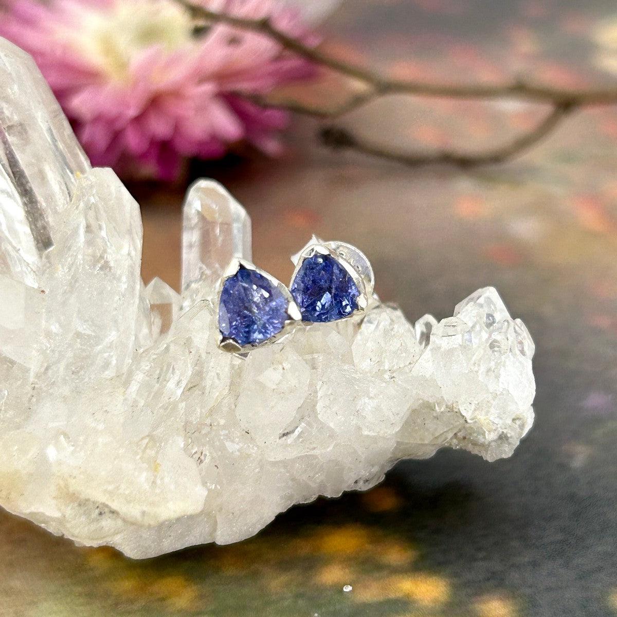 Tanzanite Stud Earrings