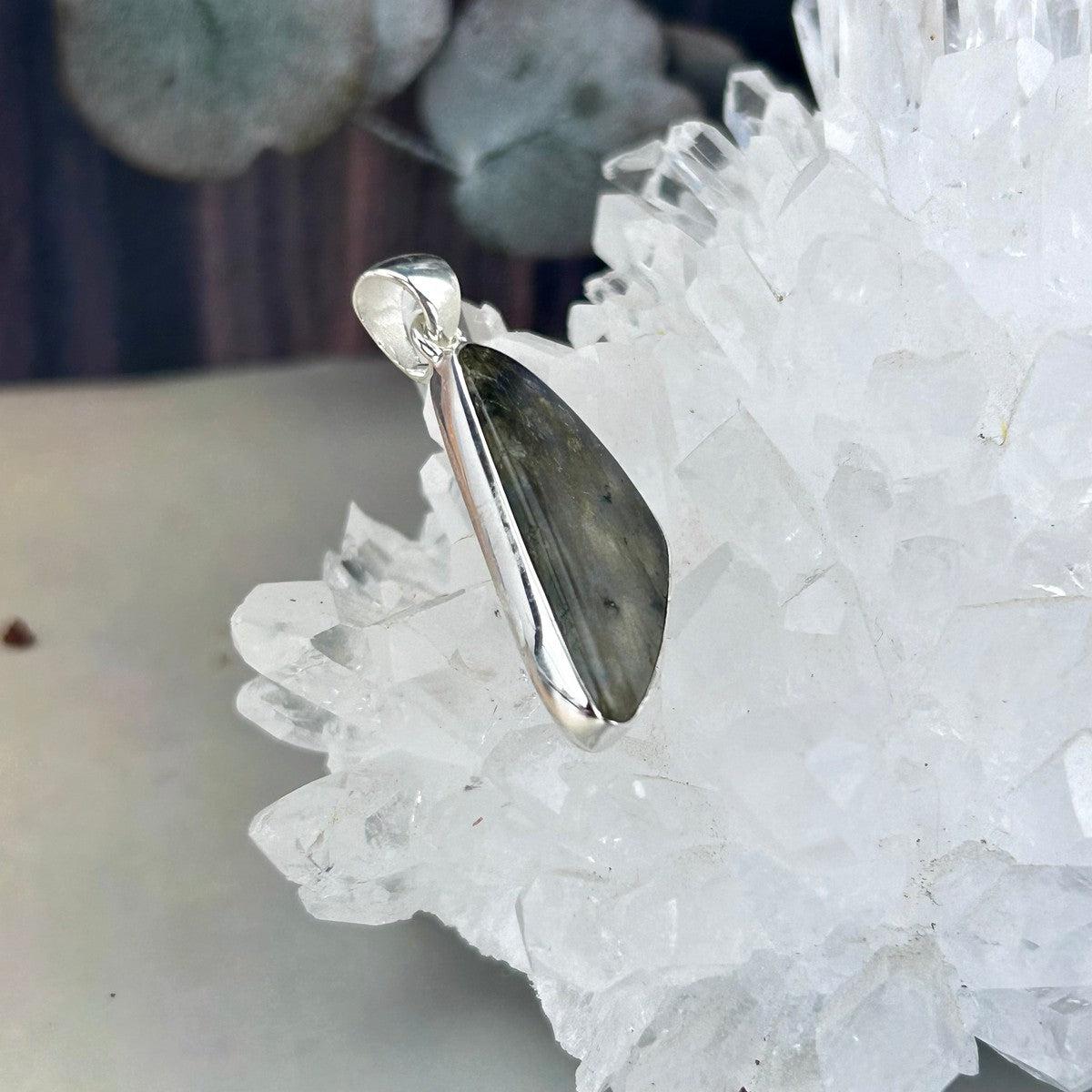 Labradorite Freeform Shape Pendant