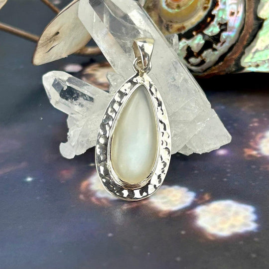 Cat’s Eye Moonstone Teardrop Pendant