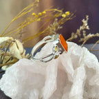 Emerald Cut Carnelian Ring