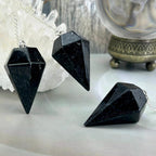 Nuummite Crystal Pendulum