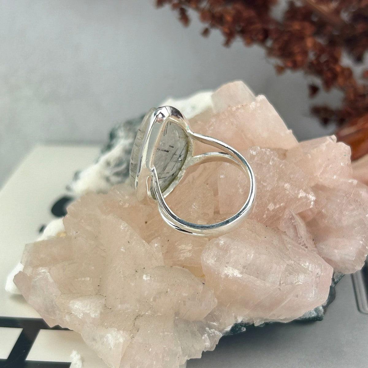 Tourmaline In Quartz Ring