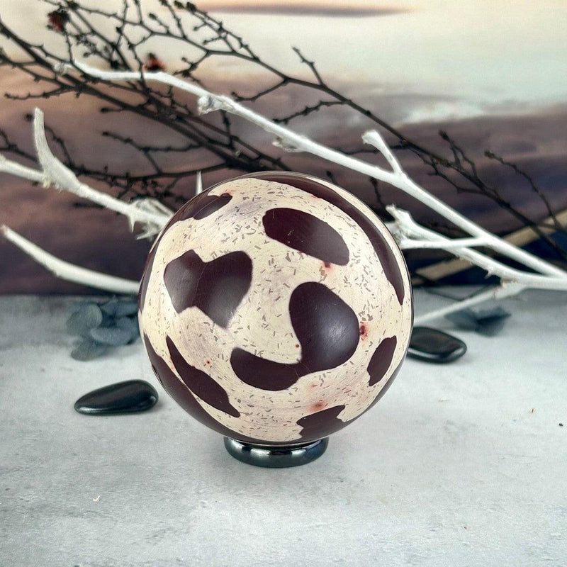 Zebra Rock Crystal Ball