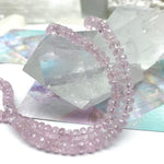 Morganite 3-4mm Bead Necklace