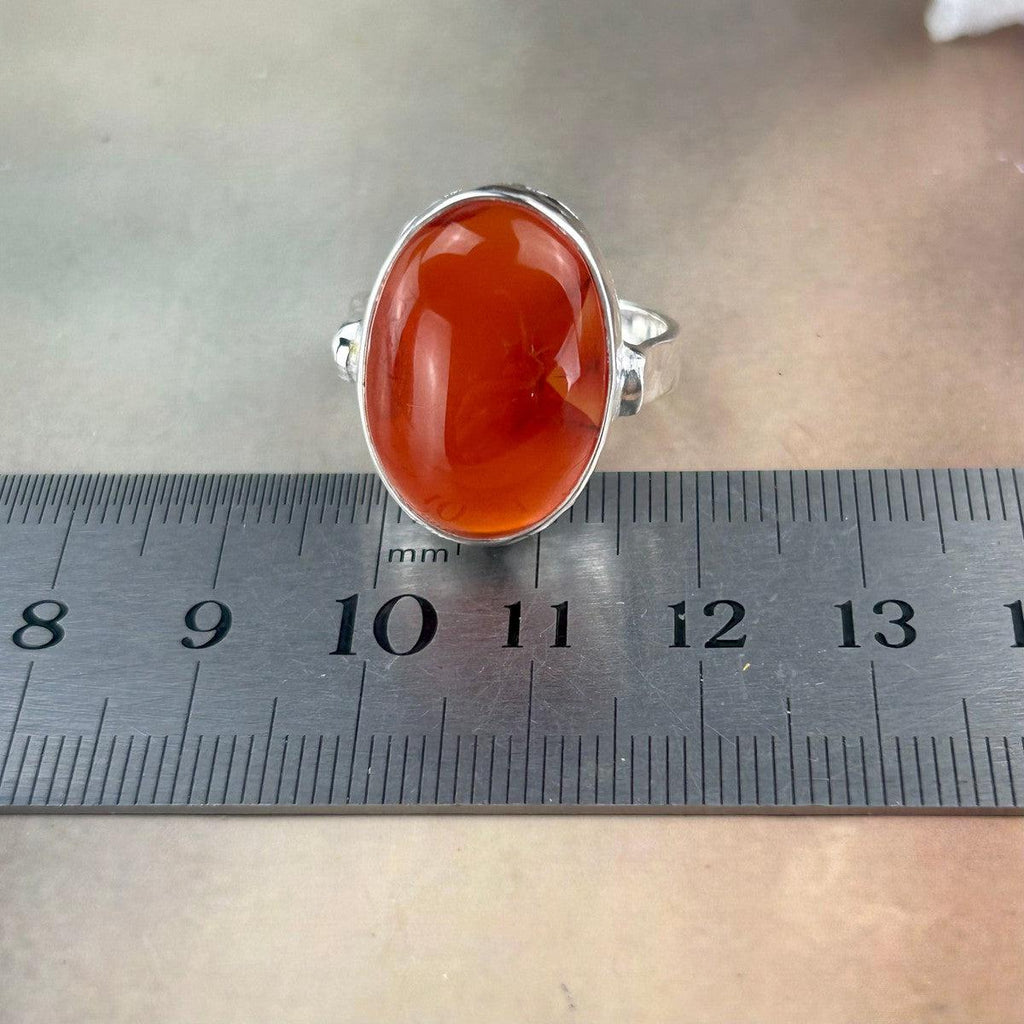 Carnelian Crystal Ring