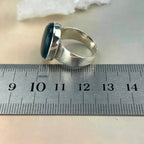 Blue Stone Circle Ring