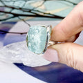 Natural Aquamarine Stone Ring