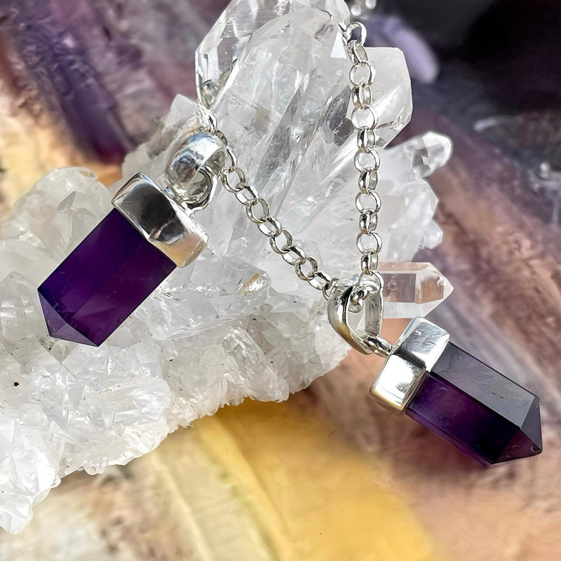 Small Amethyst Point Pendant