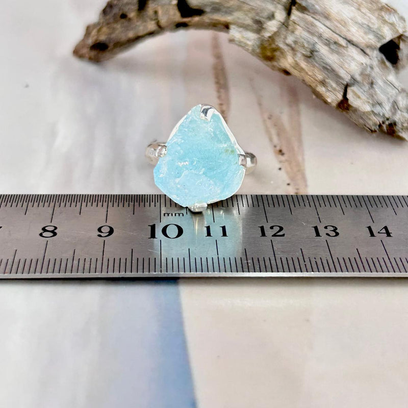 Size S Aquamarine Ring