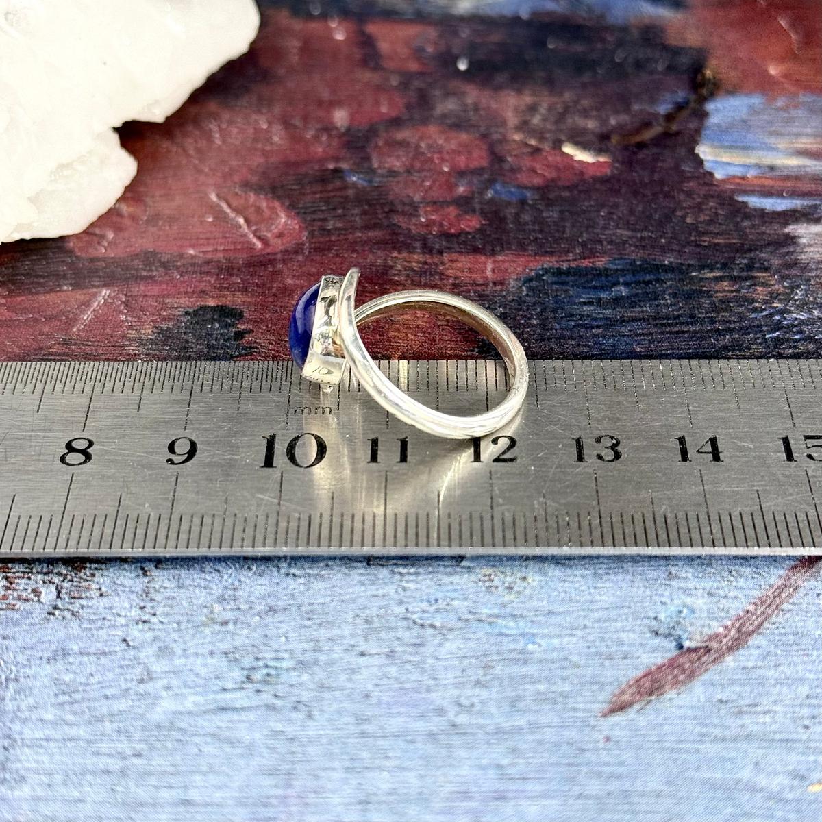 Blue Stone Silver Ring