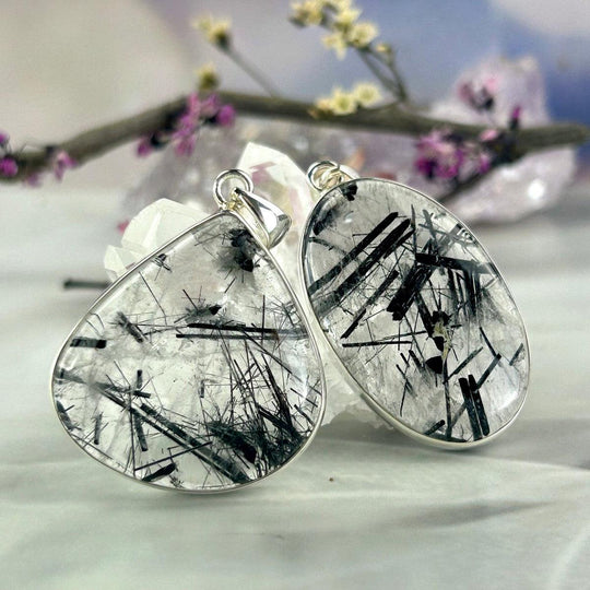 Tourmalated Quartz Assorted Shape Pendants