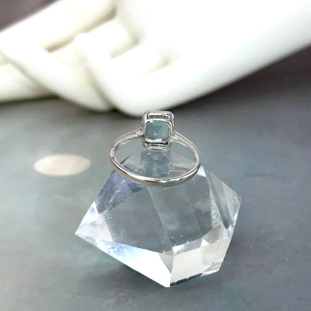 Assorted Gemstone Emerald Cut Ring