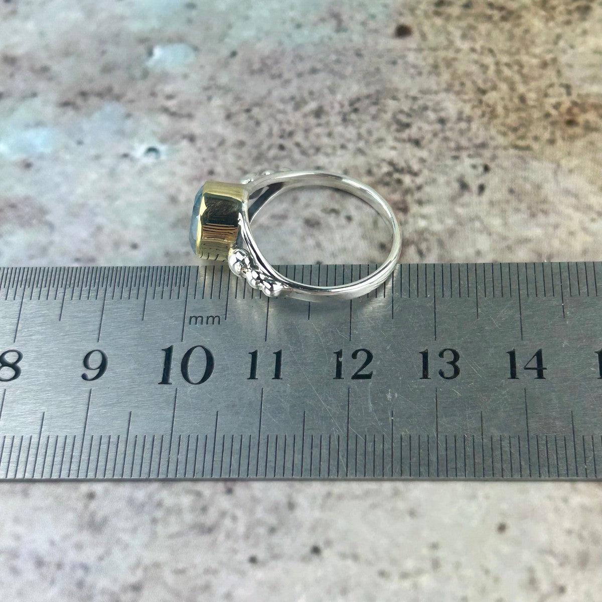 Blue Gemstone Silver Ring