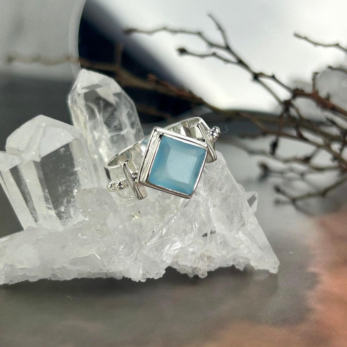 Blue Chalcedony Ring