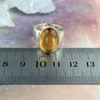 Undyed Citrine Ring