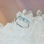 Assorted Gemstone Three Stone Stacker Rings