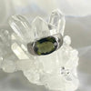 Moldavite Large Finger Size Ring