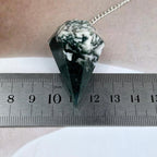 Green And White Agate Pendulum