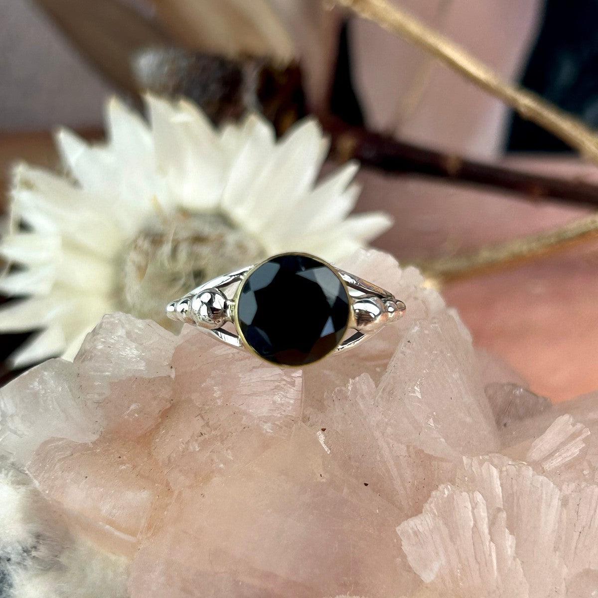 Brilliant Cut Garnet Ring