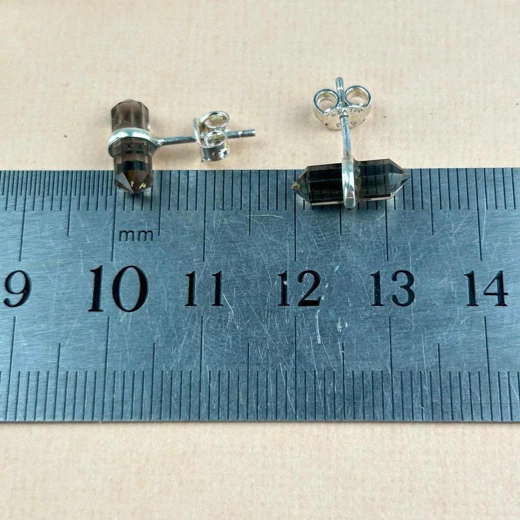 Smokey Quartz Studs