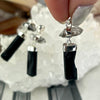 Black Tourmaline And Herkimer Diamond Jewellery