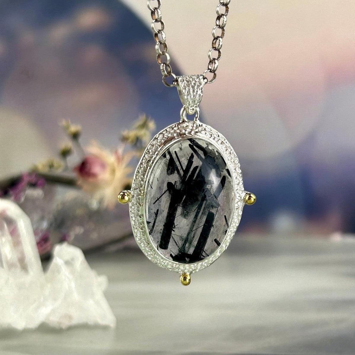 Ornate Setting Crystal Pendant