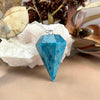 Bright Blue Crystal Pendulum